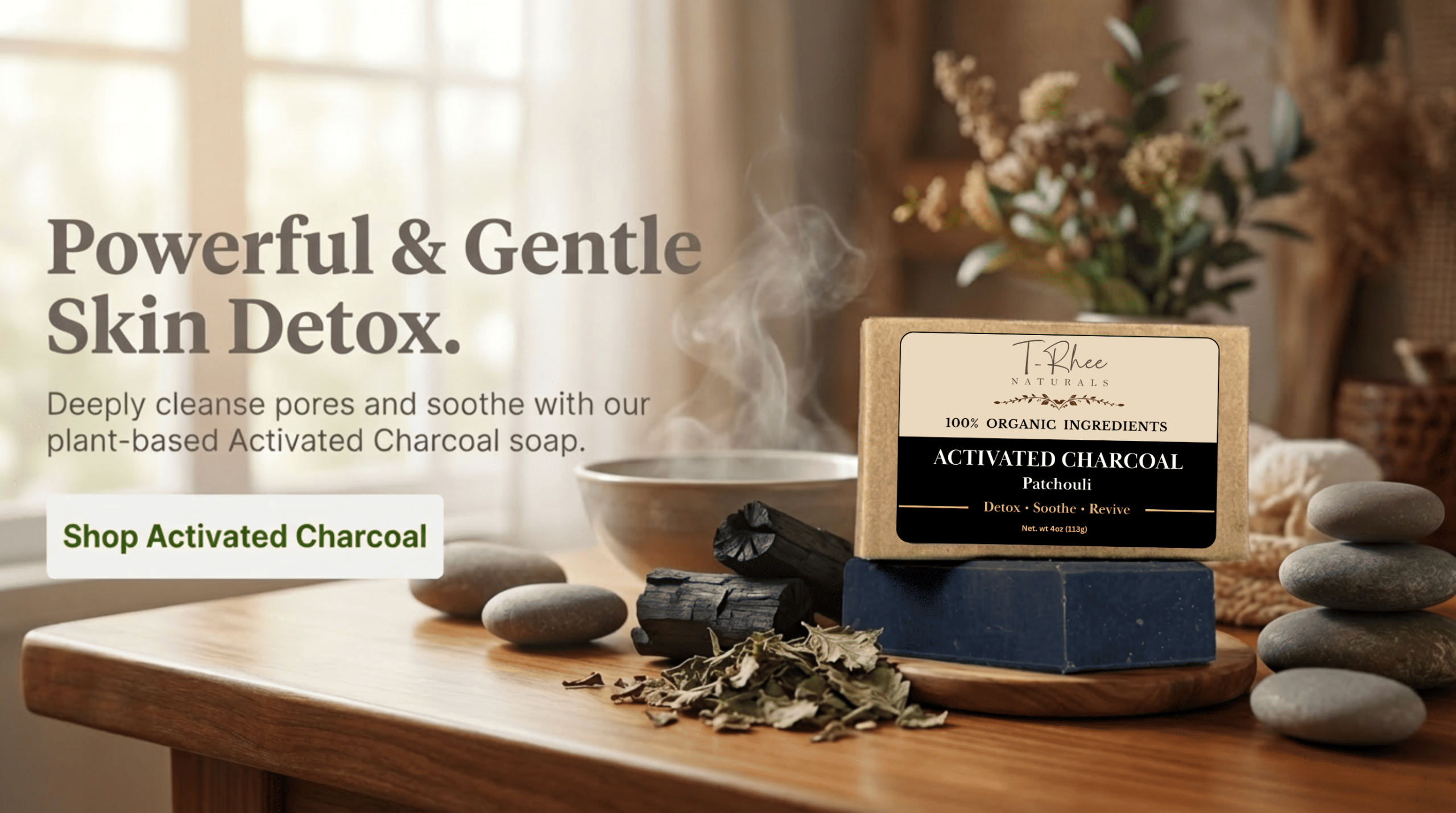 Activated Charcoal – Patchouli Soap – 4oz Bar Activated Charcoal – Patchouli Soap – 4oz Bar