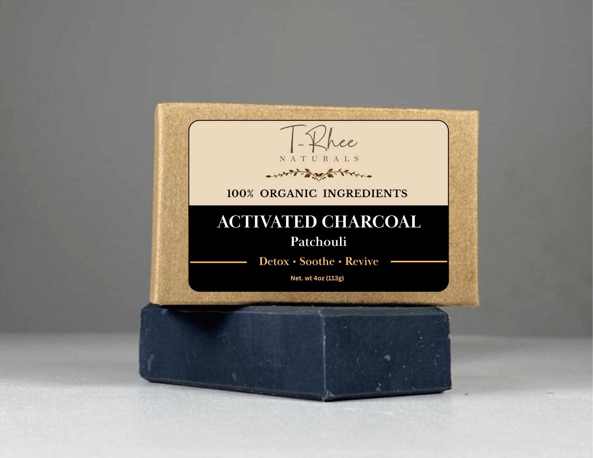 Activated Charcoal - Patchouli Soap - 4oz Bar