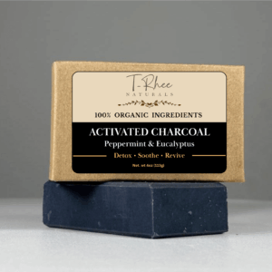 Activated Charcoal - Peppermint & Eucalyptus Soap - 4oz Bar