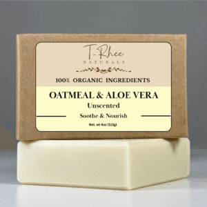 Oatmeal & Aloe Vera - Unscented Soap - 4oz Bar