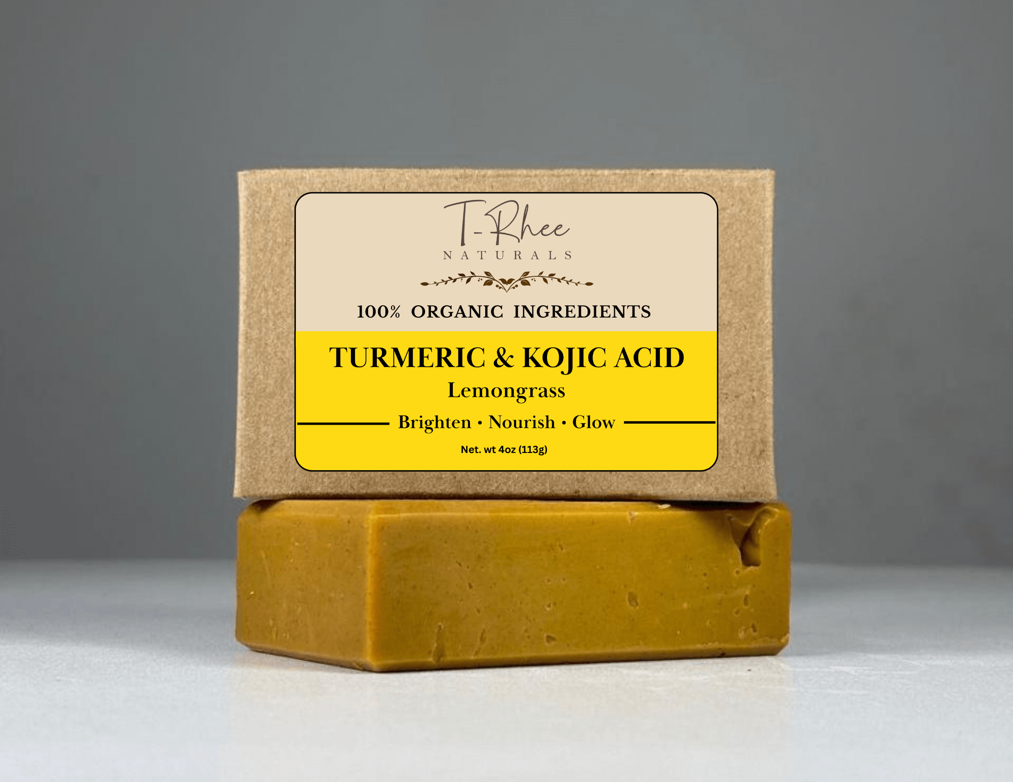 Turmeric & Kojic Acid - Lemongrass Soap - 4 oz Bar